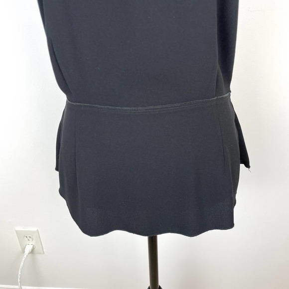 Aritzia Wilfred Sleeveless Peplum Open Back Top In Black Size Medium - Picture 4 of 13